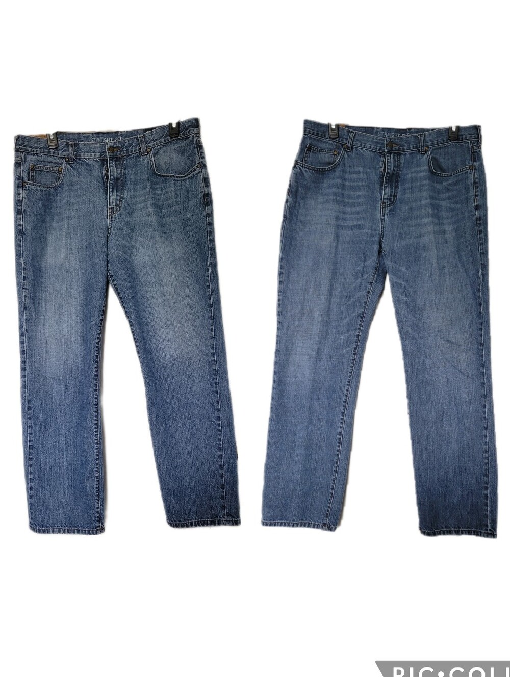 Bundle Of 2 Chaps Men's Light Blue Straight Fit Jeans